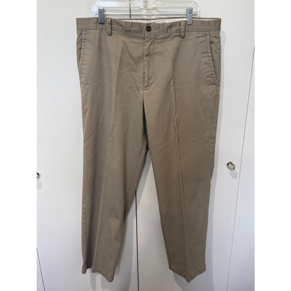 Men's Dockers D3 Khaki flat front Pants Size 38x30 Tan - Picture 1 of 7